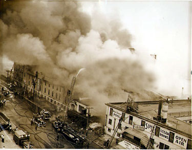 The destrucion of the Castle Baths