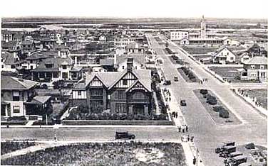 Looking north on National Blvd